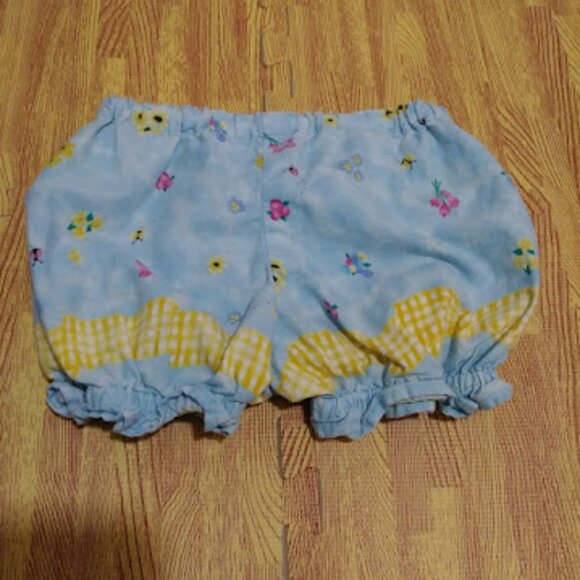 Daisy Kingdom Vintage Handmade Blue Floral Baby Dress and Bloomers Set Size 3/4 - Picture 10 of 14